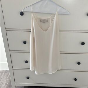 LOFT Women's Cream V-Neck Top
